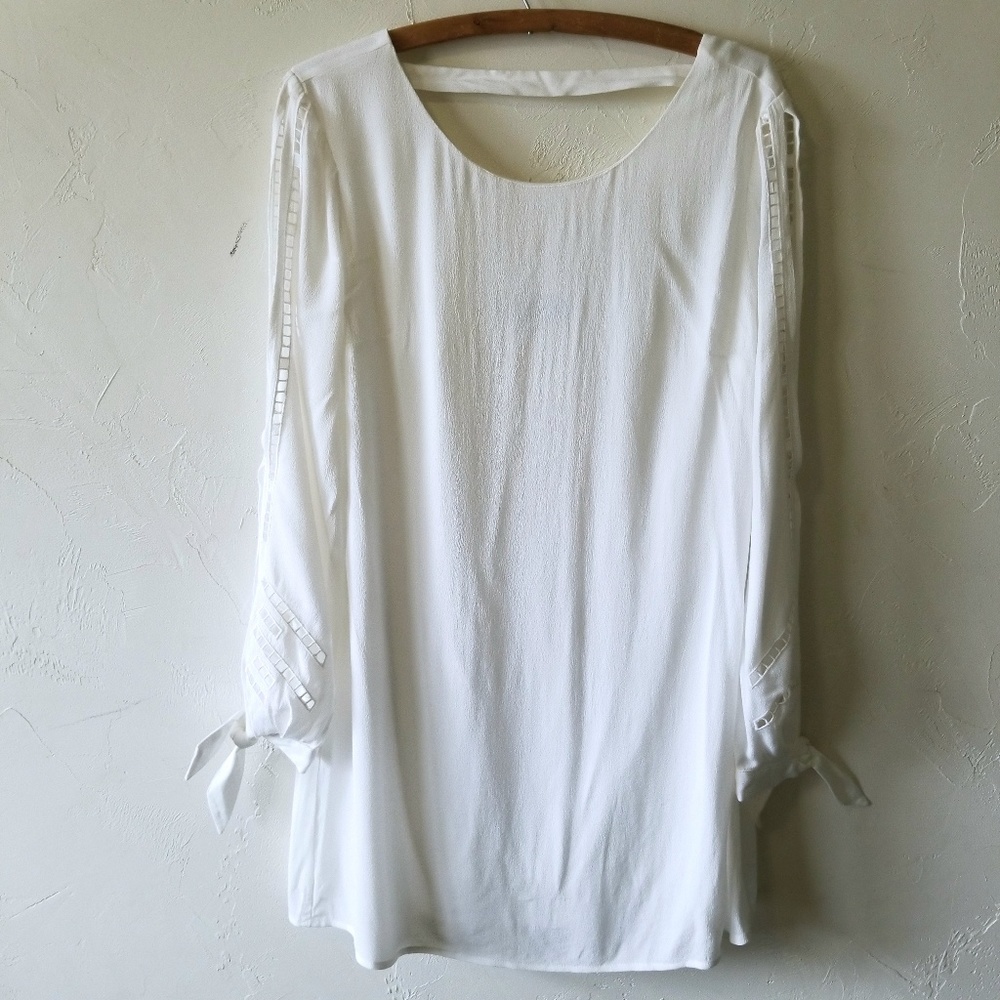 Lulus Bloomfield White Long Sleeve Shift Dress - Picture 5 of 8